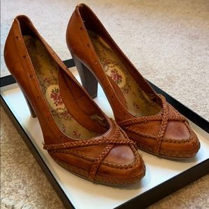 Size 8 Seychelles braided heels from Anthropologie
